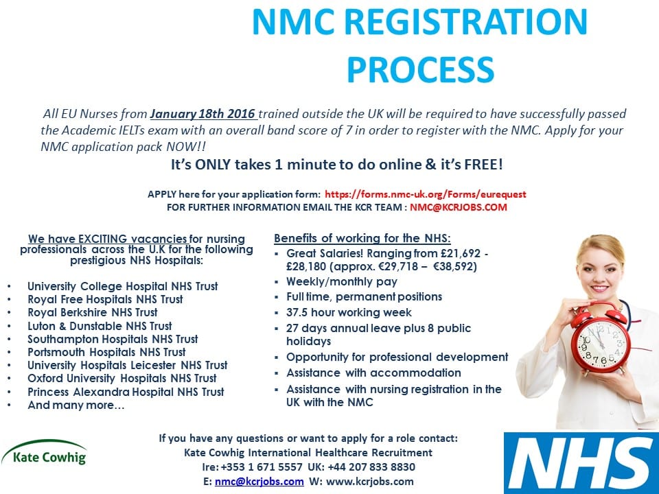 NMC REGISTRATION 19 december