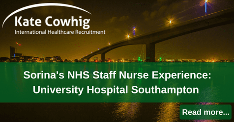Sorina's NHS Staff Nurse Experience: University Hospital Southampton NHS Trust